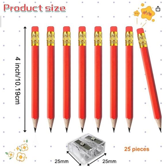 Six (6) Memo Size 6'' x 9'' Clipboards and 25pcs Pocket Pencils with erasers - Picture 6 of 7